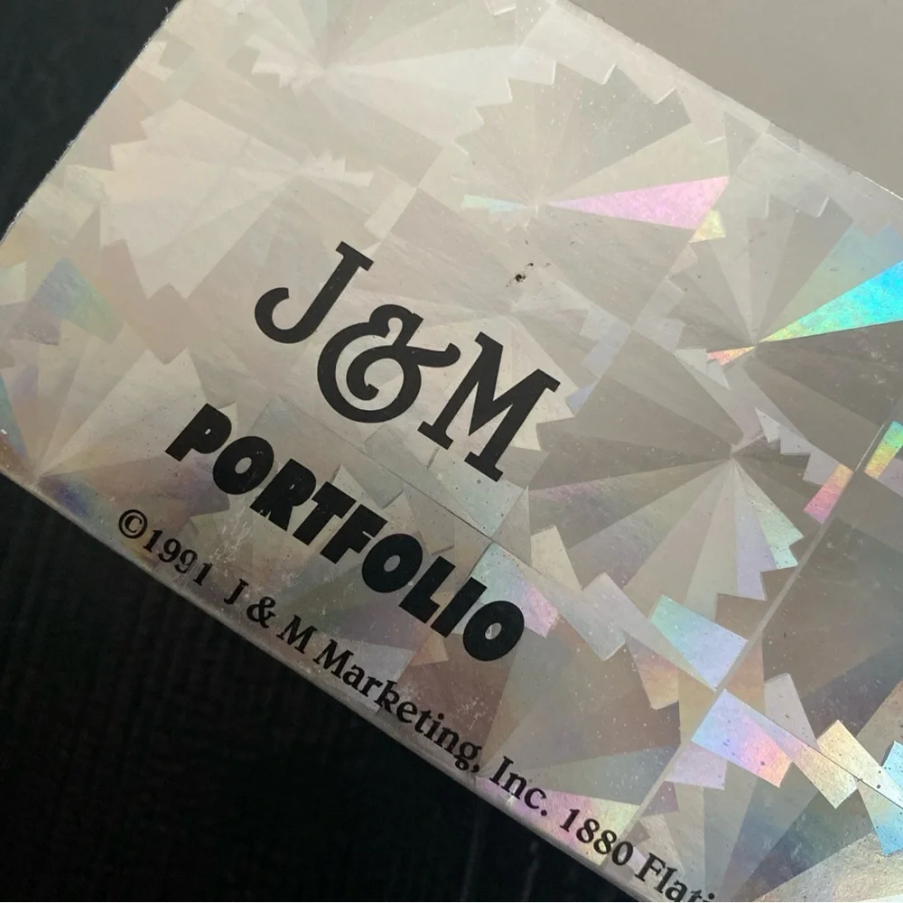 Vintage 1991 J&M School‎ Folder Portfolio Cool Critters Metallic